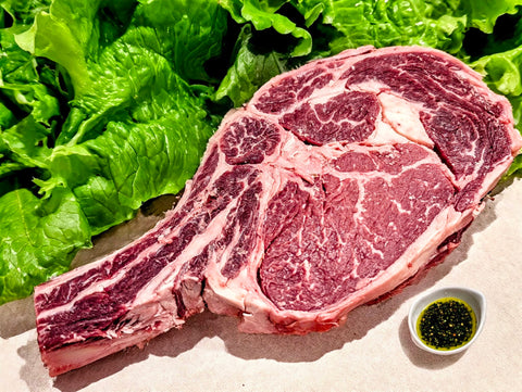 Premium Black Angus Rib Steak $44.95/Lb.