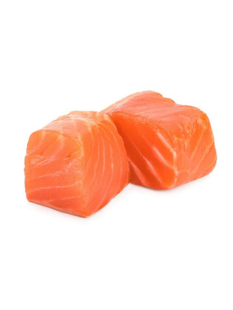 Frozen Atlantic Salmon Cubes for Kebabs