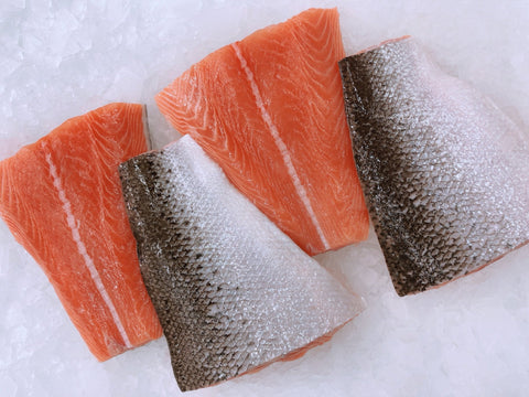 Fresh Atlantic Salmon Tails