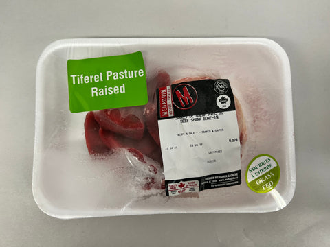 Tiferet Beef Pasture Raised Grass Fed Bone-In Shank