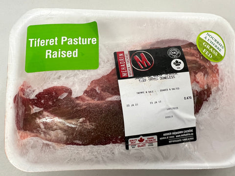 Frozen Pasture Raised Kosher Grass Fed Boneless Beef Shank $29.95/lb