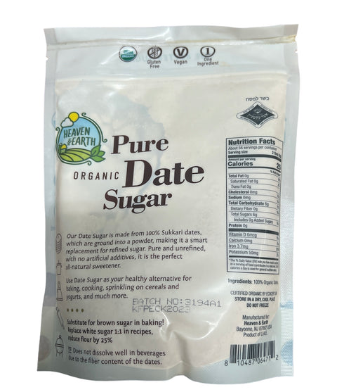 Heaven & Earth Pure Organic Date Sugar $13.99