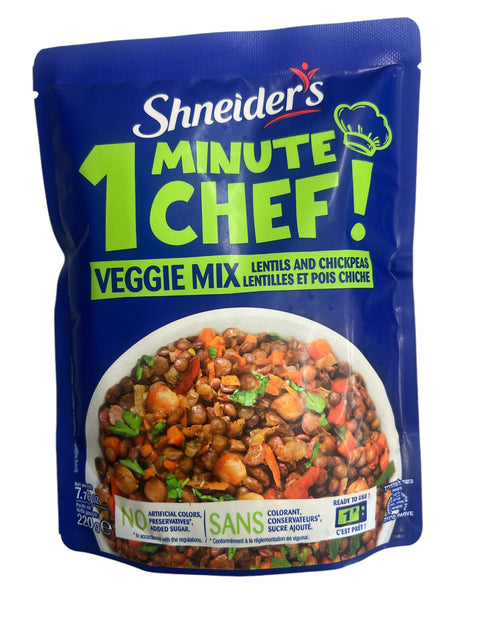 Shneider's 1 Min Chef Meal Veggie Mix