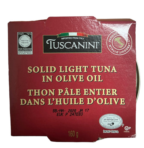 Tuscanini Solid Light Tuna in Olive Oil (Kosher for Passover) $5.99