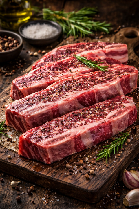 Black Angus Plate Flanken 3 Bone (Short Ribs) $39.95/Lb.