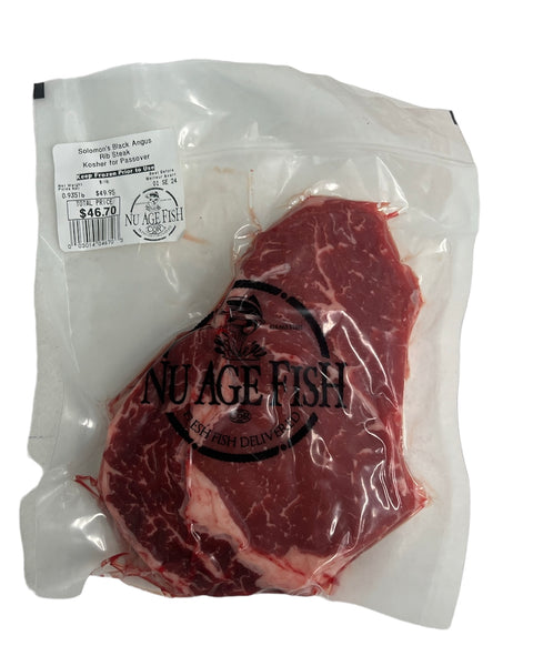 Solomon’s Black Angus Boneless Rib Eye Steaks $49.95/lb