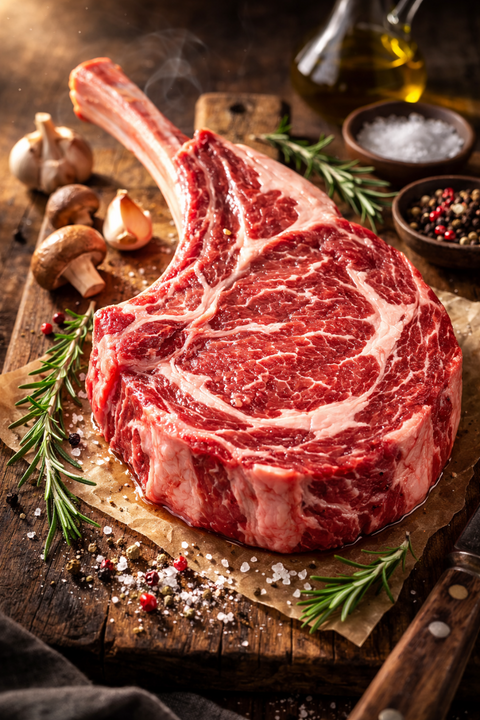 Premium Black Angus Cowboy Steak $44.95/Lb.