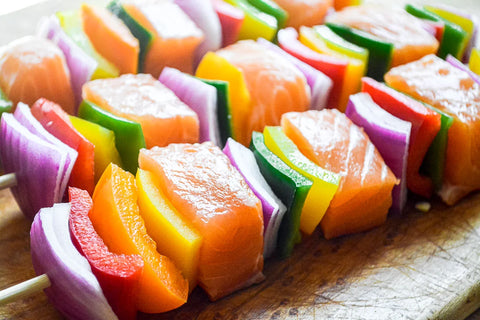 Organic Scottish Salmon Cubes for Kebabs $34.95/Lb.