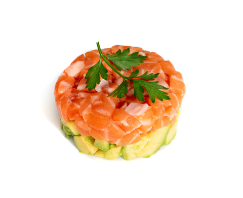 Fresh Atlantic Salmon diced for Tartare $24.95/lb.