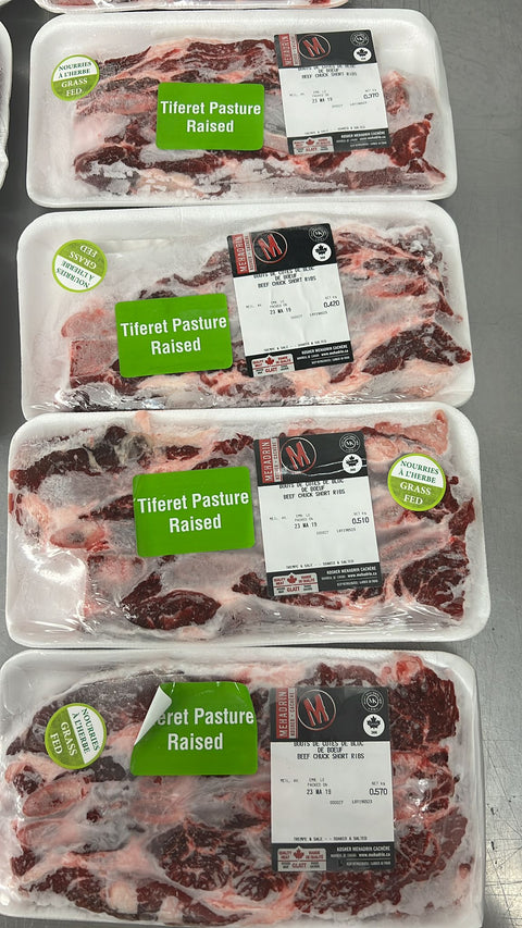 Frozen Pasture Raised Kosher Grass Fed Beef Spare Ribs $35.95/lb